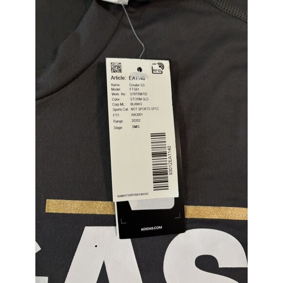 New VEGAS GOLDEN KNIGHTS Vegas Born Adidas Hockey Shirt Size Medium Creator - Picture 4 of 6